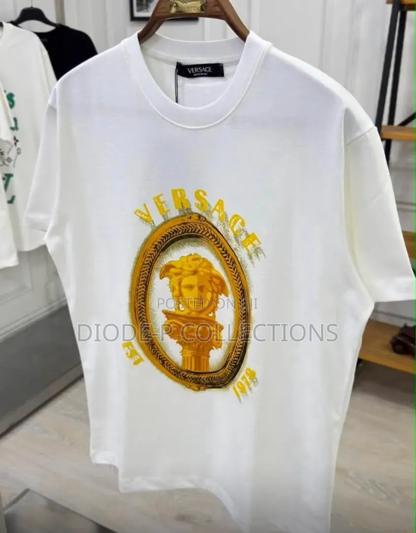 Luxury Versace Round Neck Polo