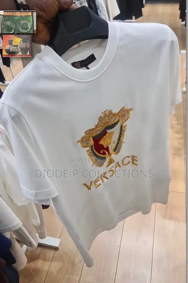 Luxury Versace Round Neck Polo