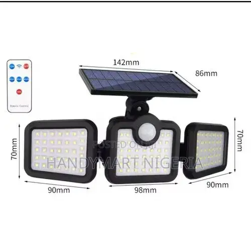3-Head Rotating Solar Wall Lamp 15% OFF