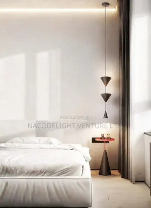 Geometric Three-Tier Funnel Hanging Lamp