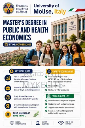 Study Public Health Economics in Italy. Low Tuition