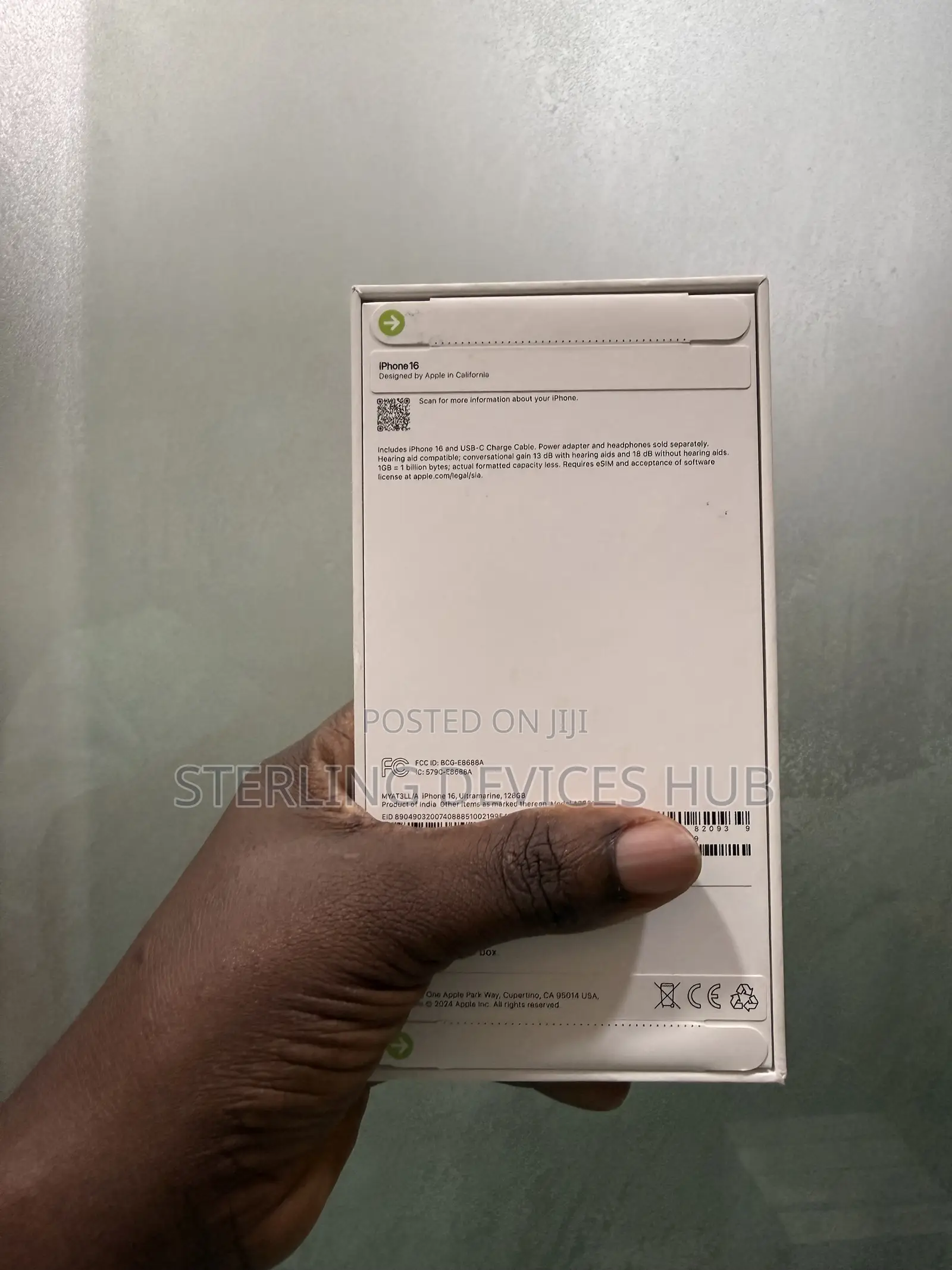 New Apple iPhone 16 128 GB Blue