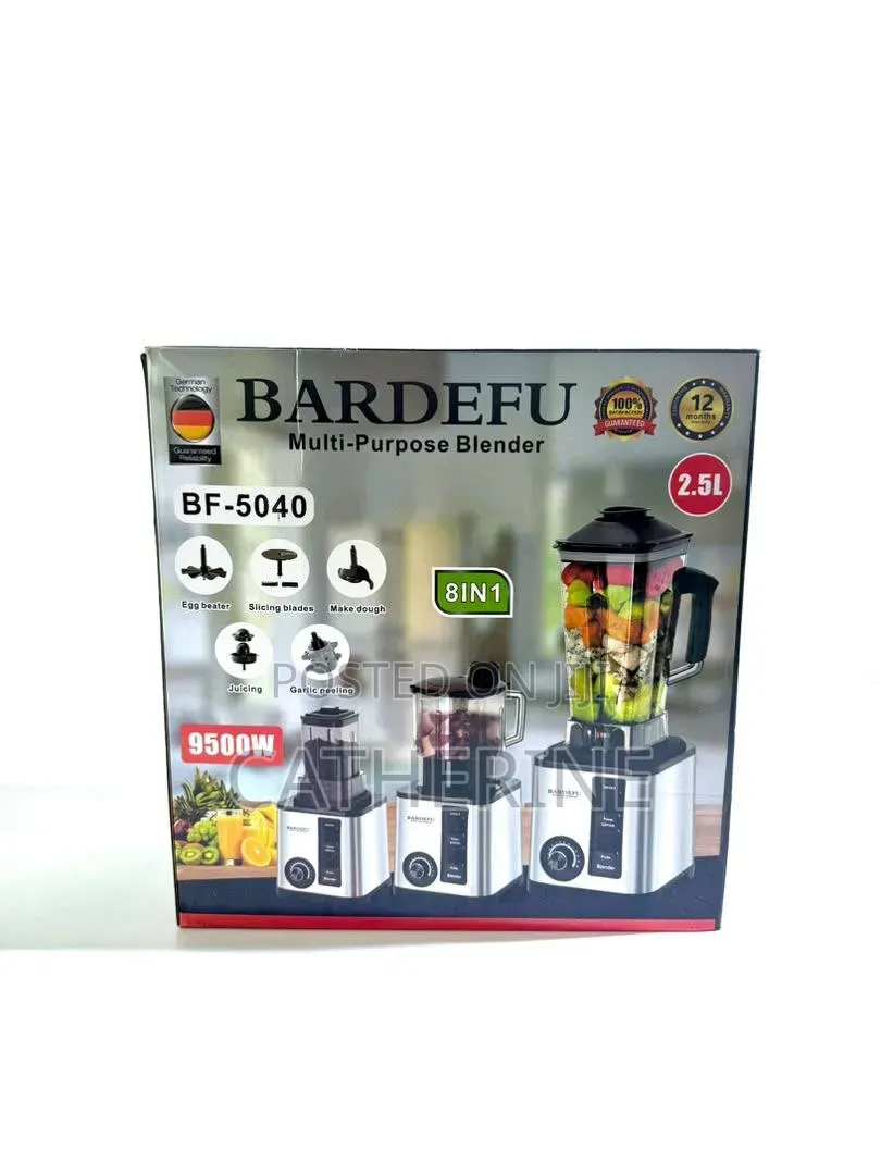Bardefu 9500W 8-in-1 Multi-Purpose Blender, 2.5L Capacity