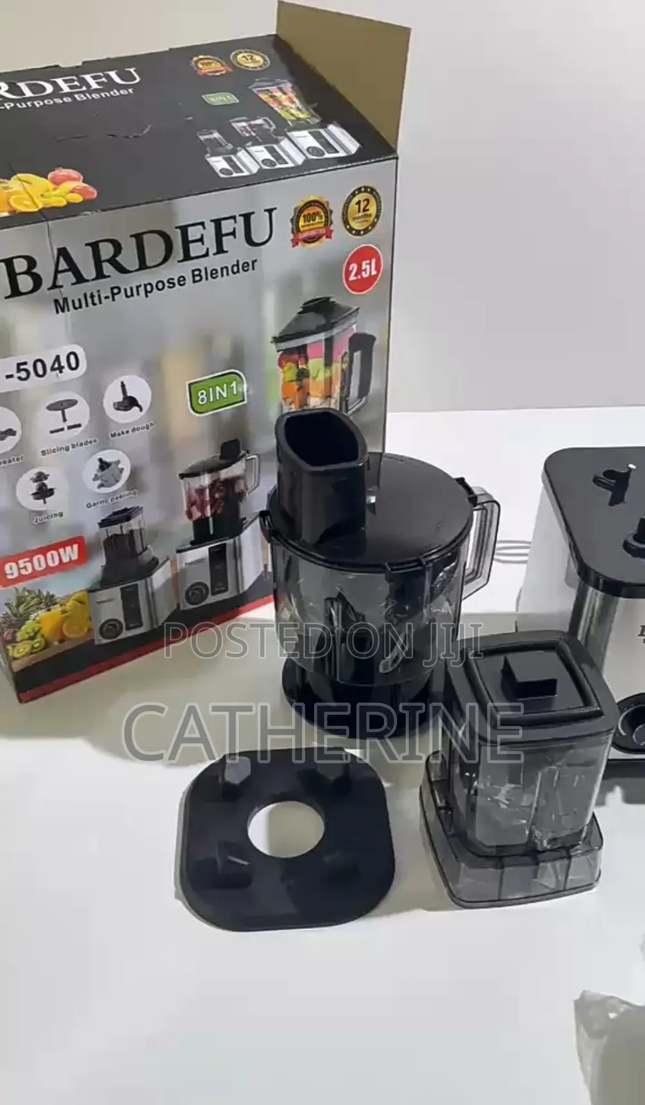 Bardefu 9500W 8-in-1 Multi-Purpose Blender, 2.5L Capacity
