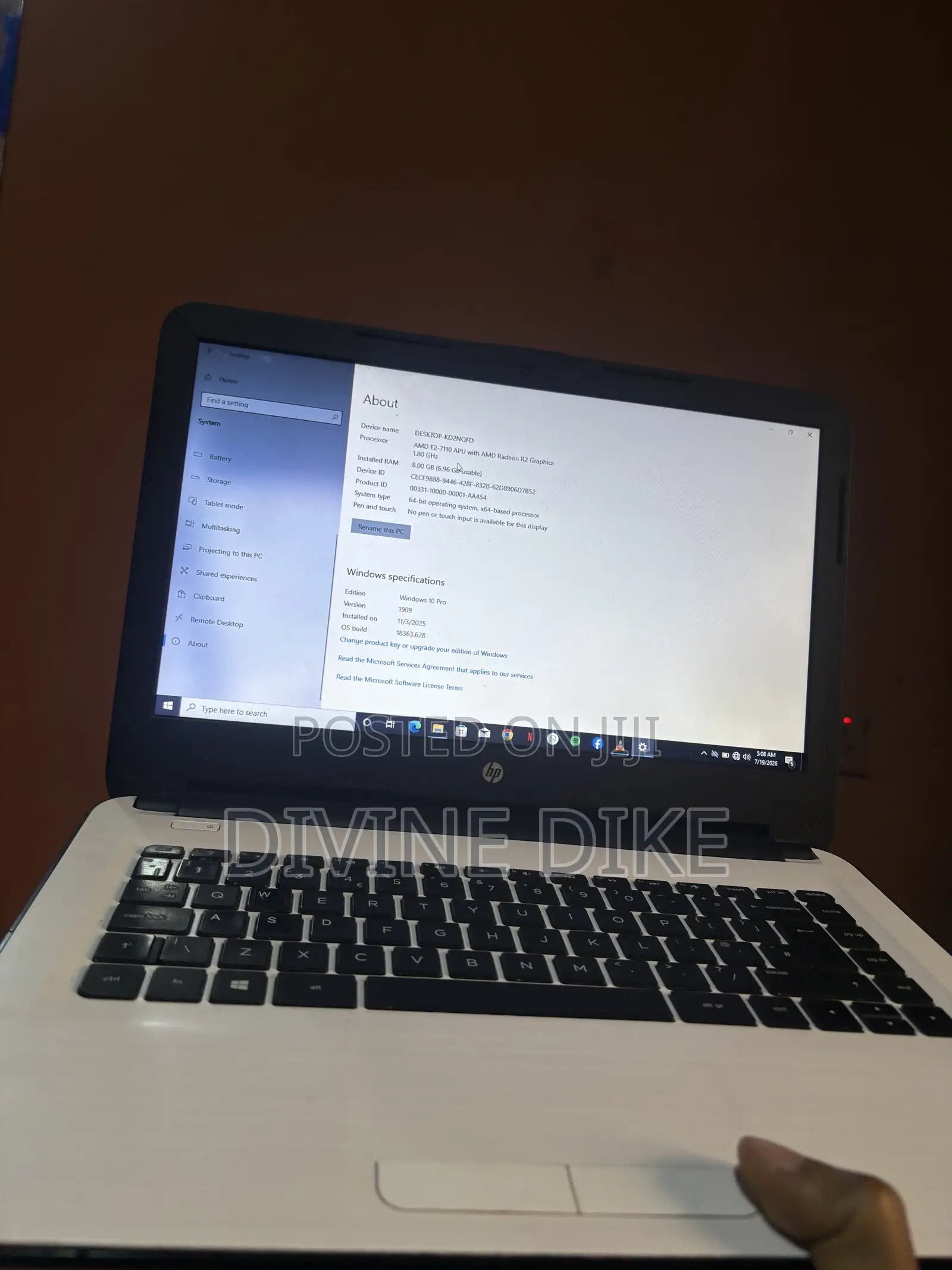 Laptop HP Stream Notebook 8GB Intel Core i5 SSD 128GB