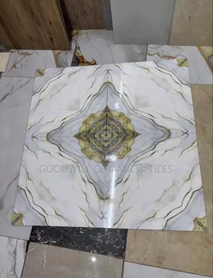 Vetro Gold Glossy Porcelain 60x60cm
