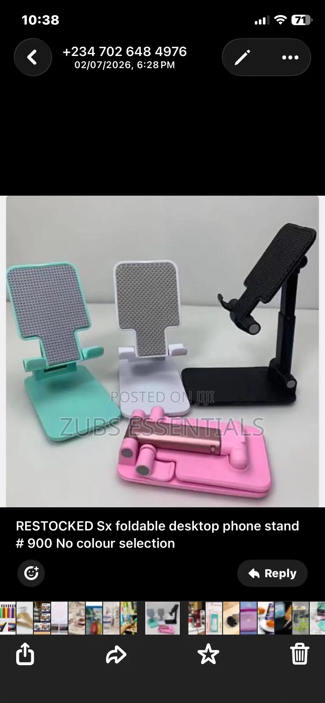 Foldable Mobile Phone Stand