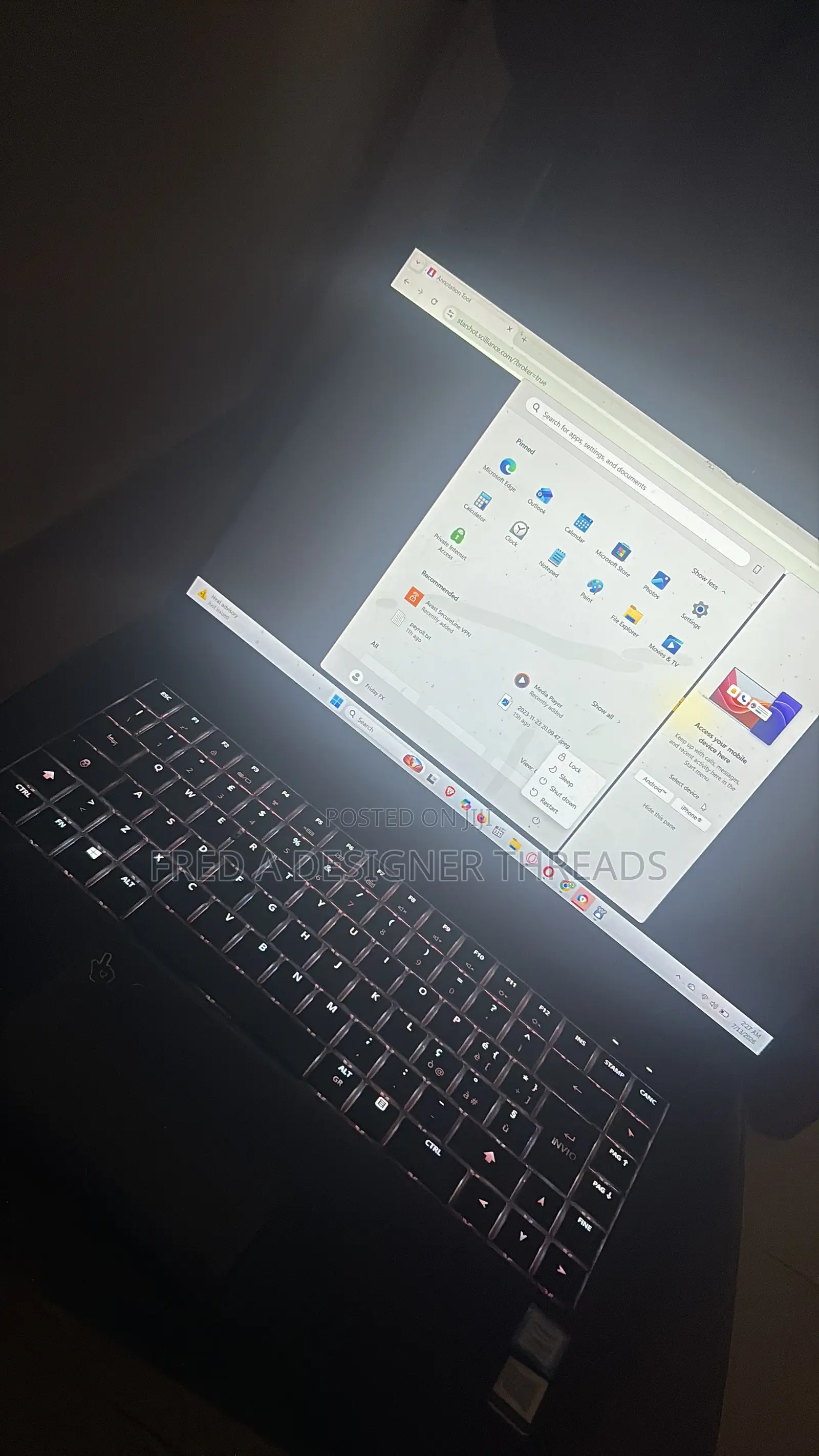 Laptop 16GB Intel Core i7 SSD 1T