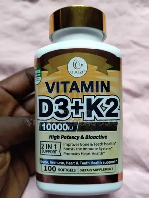 Vitamin D3+ 10,000IU+200mcg | High Potency Supplement | 100Softgels