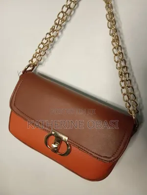 Brown Stock Foreign Leather Handbag