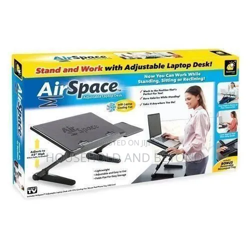 AirSpace Adjustable Laptop Stand With Built-in Cooling Fan