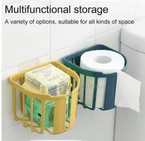 Wall Mount Tissue Paper Holder(Multipurpose Storage)