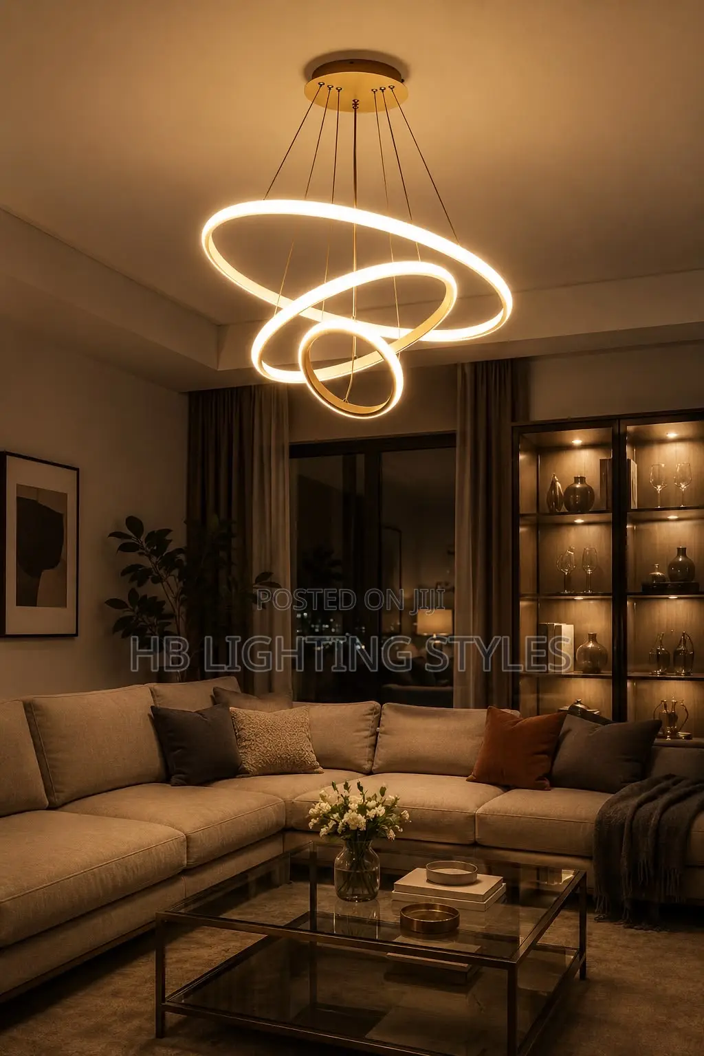 Led 3 Rings Chanderlier Light