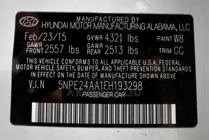 Hyundai Sonata ECO Sedan FWD (1.6L 4cyl 7A) 2016 White