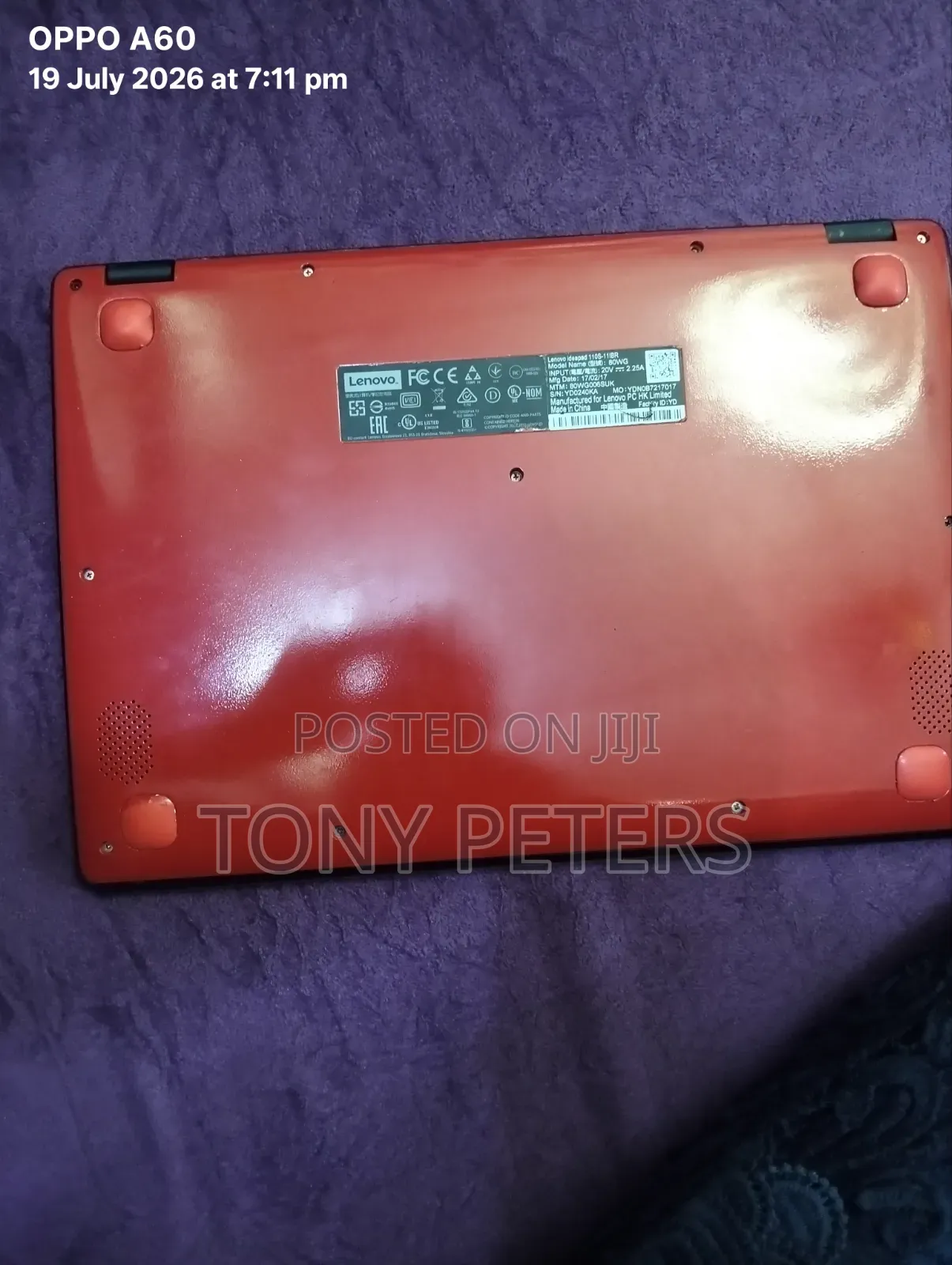Laptop Lenovo IdeaPad 110 4GB Intel Pentium HDD 32GB