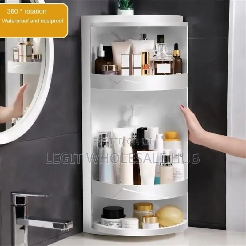 Multipurpose 360° Rotating Corner Shelf