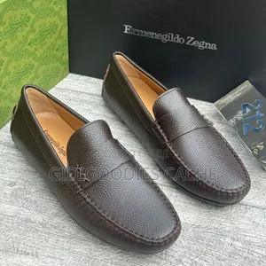 Men's Zegna Leather Drivers Size 40-46