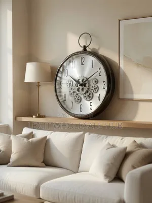 Quality Gear Wall Clock (35X43X9cm)