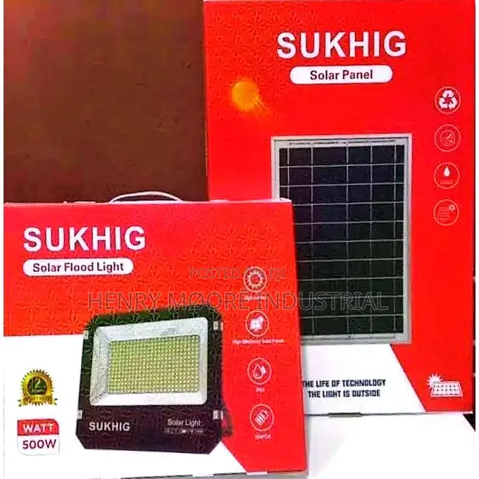 SUKHIG 500W Solar Flood Light