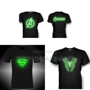 Glow in the Dark Luminous Print T-Shirts