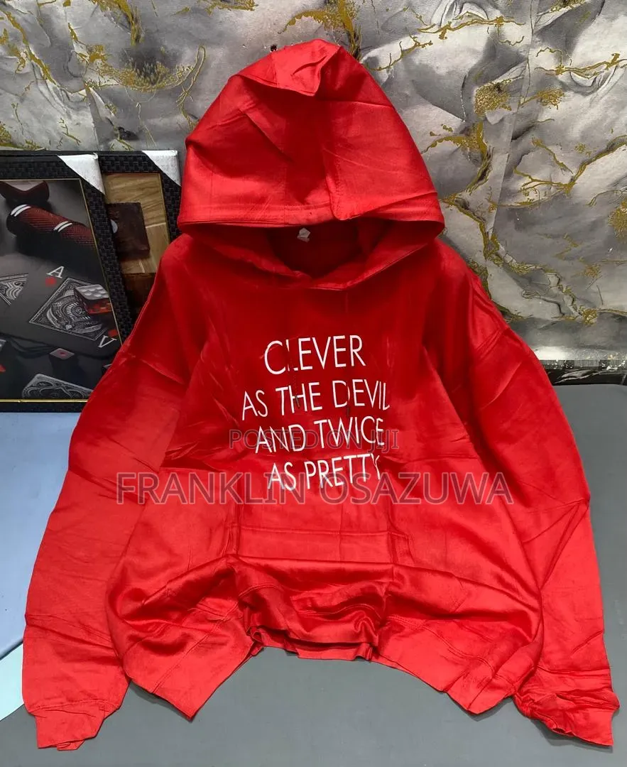 Premium Red Graphic Hoodie for Men – Casual Pullover Sweatshirt