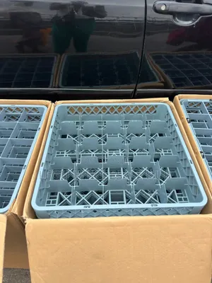 By 50/39/25 Compartment Glass Cup Storage Rack/Crate