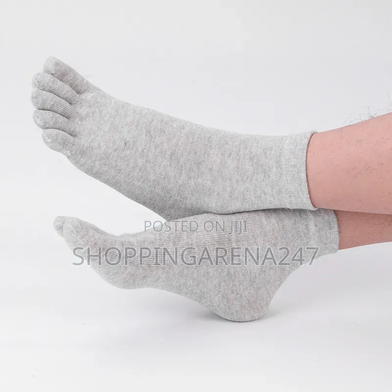 Plain Five Toes Athletic/Casual Socks