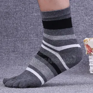 Five Toes Athletic/Casual Stripe Style Socks