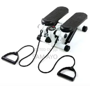 Mini Stepper With Resistance Bands - Hydraulic Weight Loss Fitness Eq