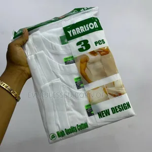 Yarrison Men's High- Quality Cotton Singlets(3 PCS Per Pack)