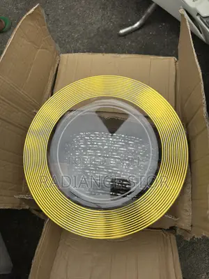Acrylic Gold Rim Charger Plate