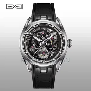 Bexei 3D Metallic Engraving Swiss Timepiece