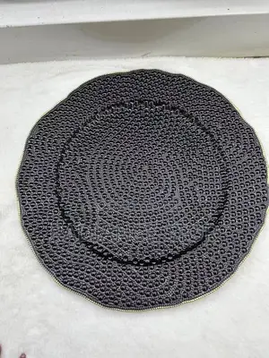 Quality Black Charger Plate