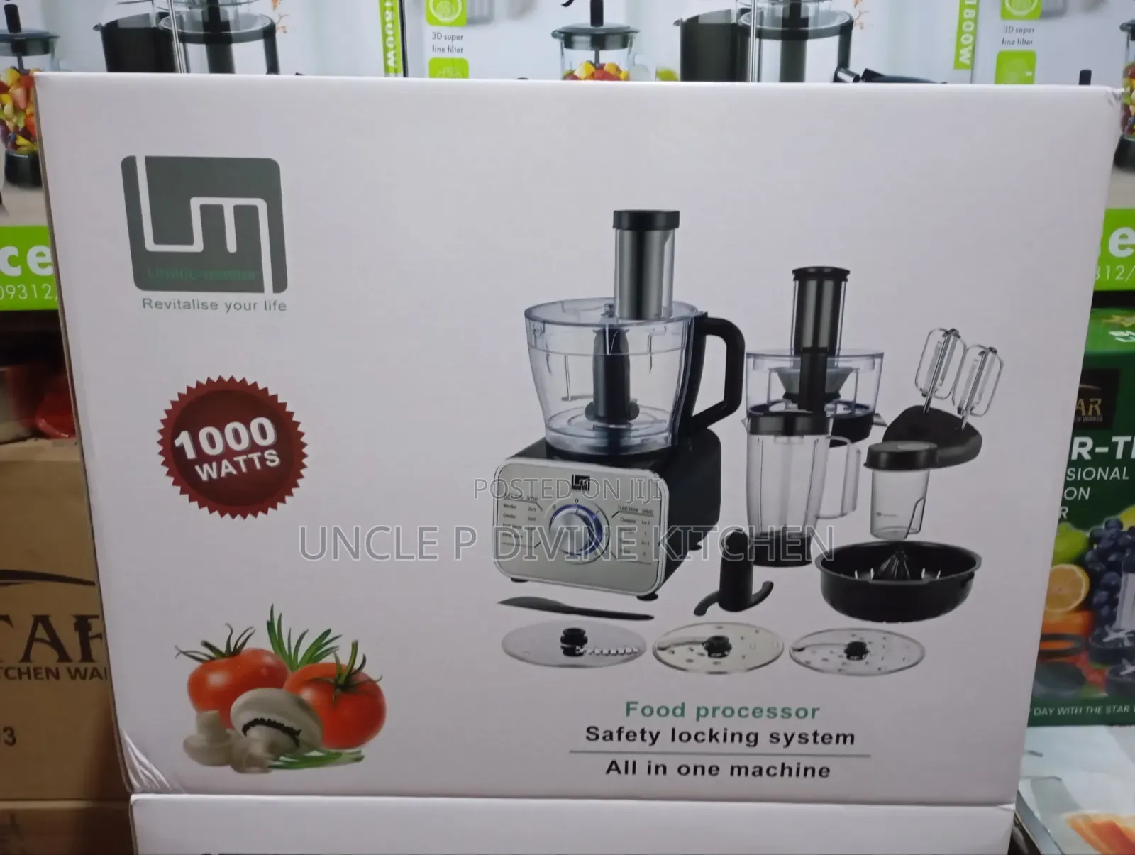 Umtric Master All in One Multi Functional Food Processor, 1000W.