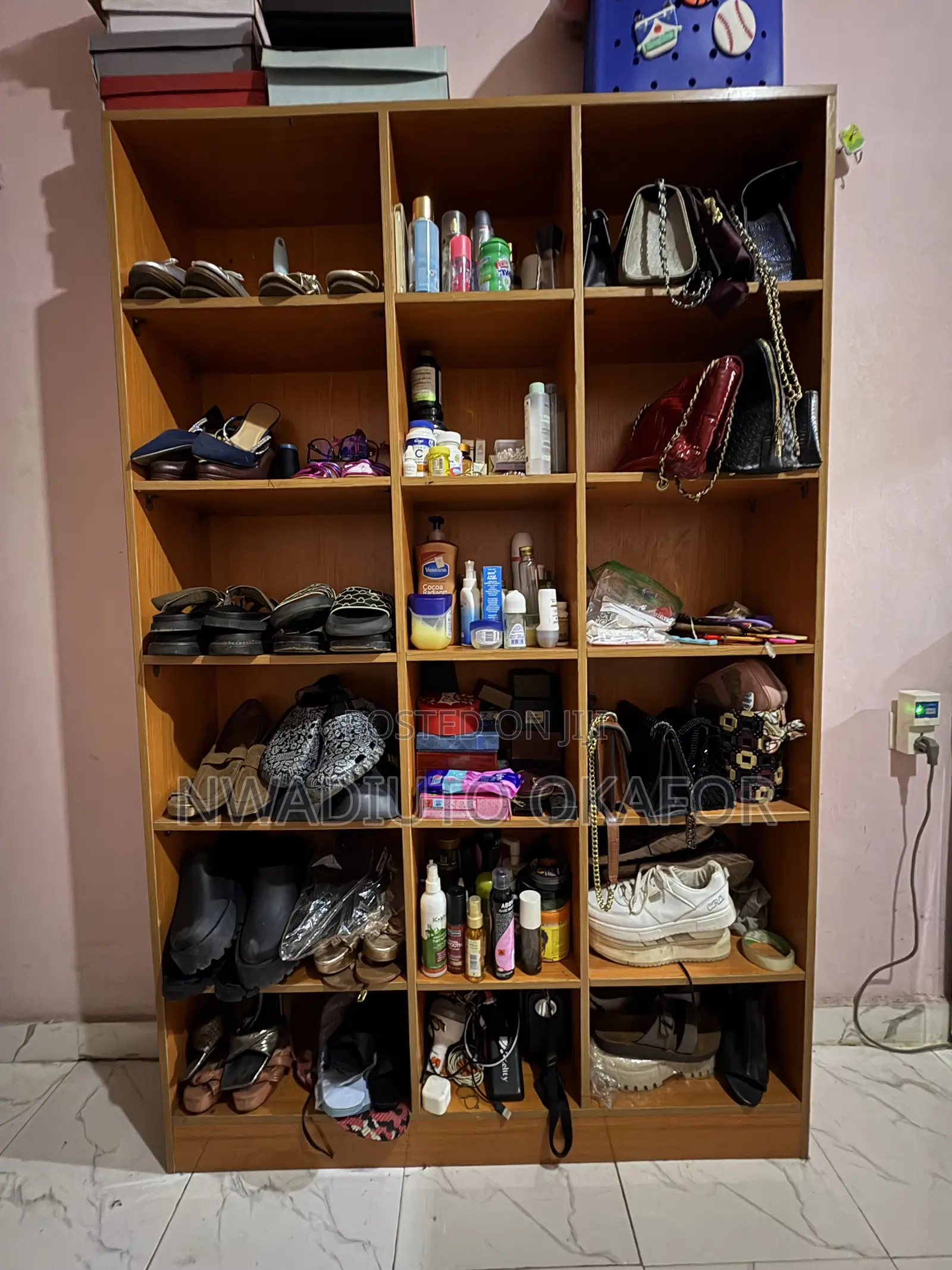 Open Cubby Storage Shelf