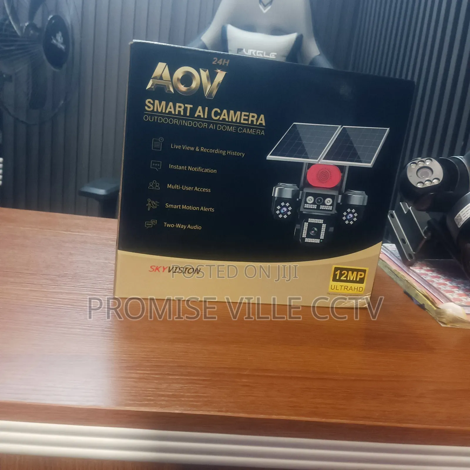 4 Lens Solar CCTV