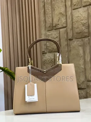 VERSSE Structured Leather Handbag Available in Colours Quality