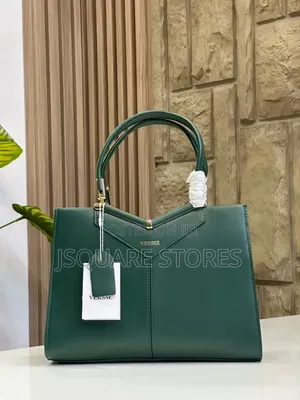 VERSSE Structured Leather Handbag Available in Colours Quality