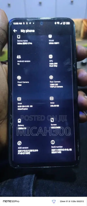 Infinix Zero X Pro 256 GB Black