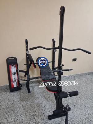 NEW Weight Bench Press With Latpull & 50kg DUMBBELL AND BARBELL SET