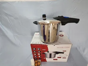 8L Stainless Steel Pressure Cooker –Heavy Duty-Comes With Extra Rubber