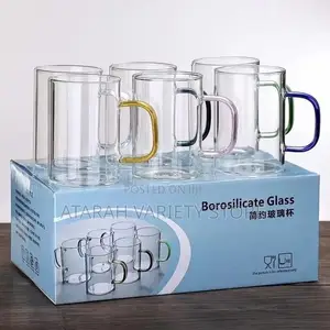 6 in 1 Glass Mug Cup