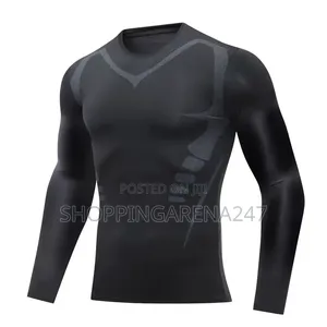 Athletic Gym Workout Compression Long Sleeved Shirt