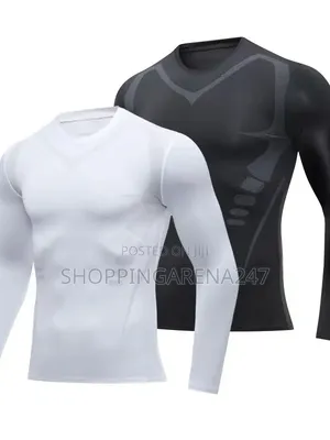 Athletic Gym Workout Compression Long Sleeved Shirt