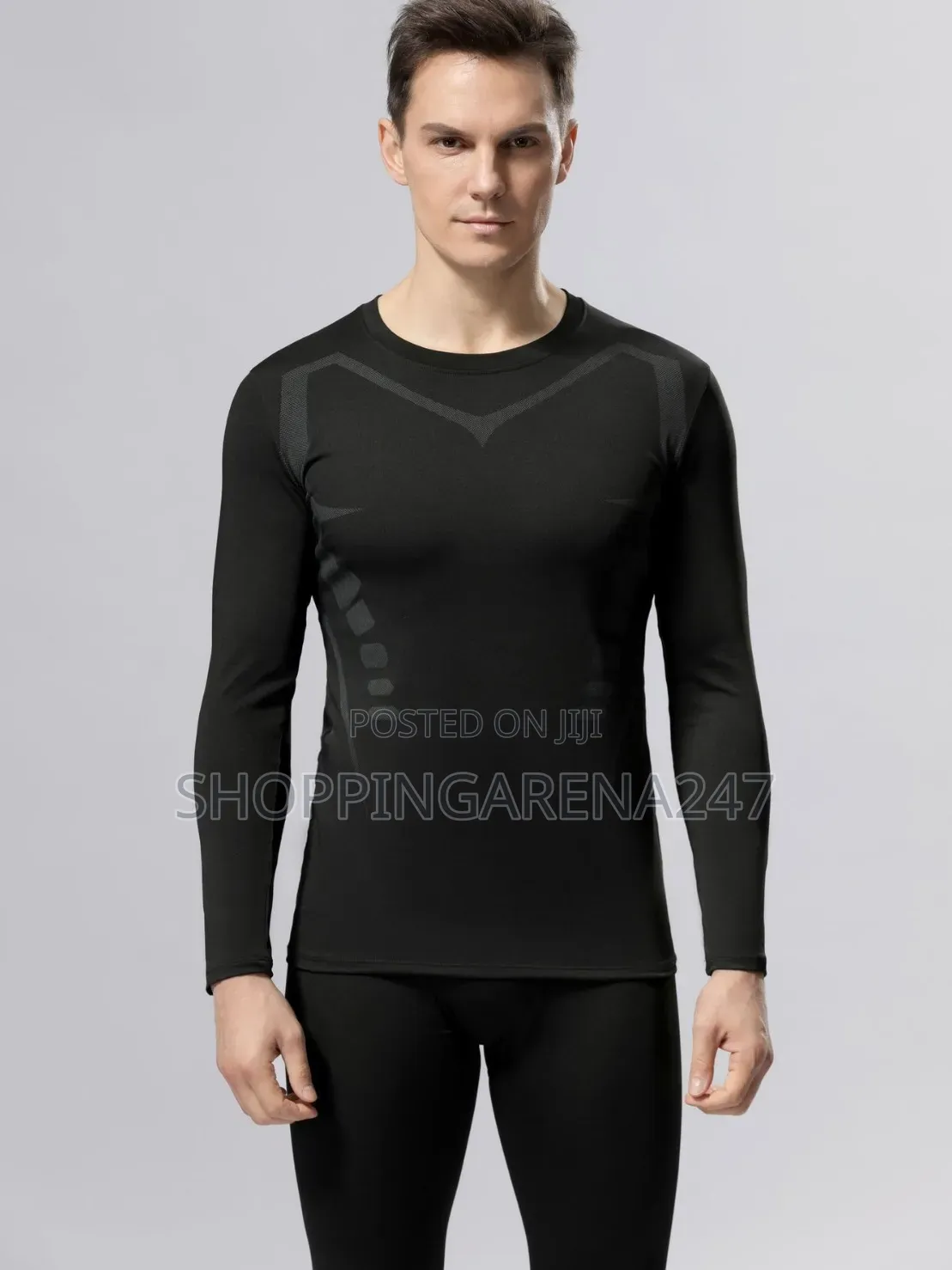 Athletic Gym Workout Compression Long Sleeved Shirt