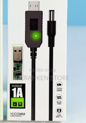 USB 5V to 9v/12v Power Boost Cable Converter – Router UPS