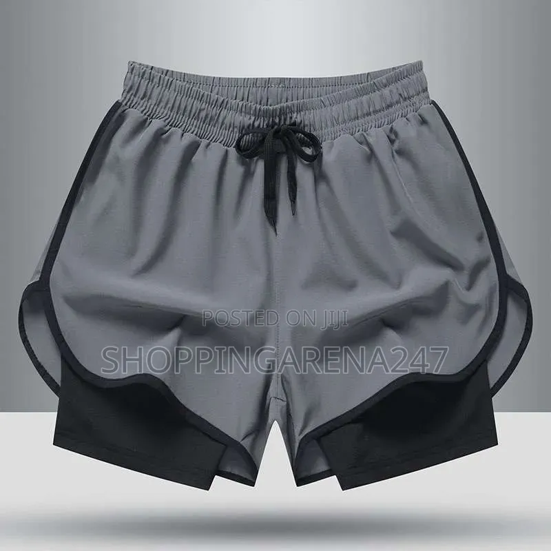 Athletic Gym Workout Short - Grey