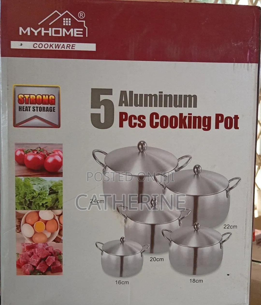 5-Piece Aluminum Cookware Set With Lids