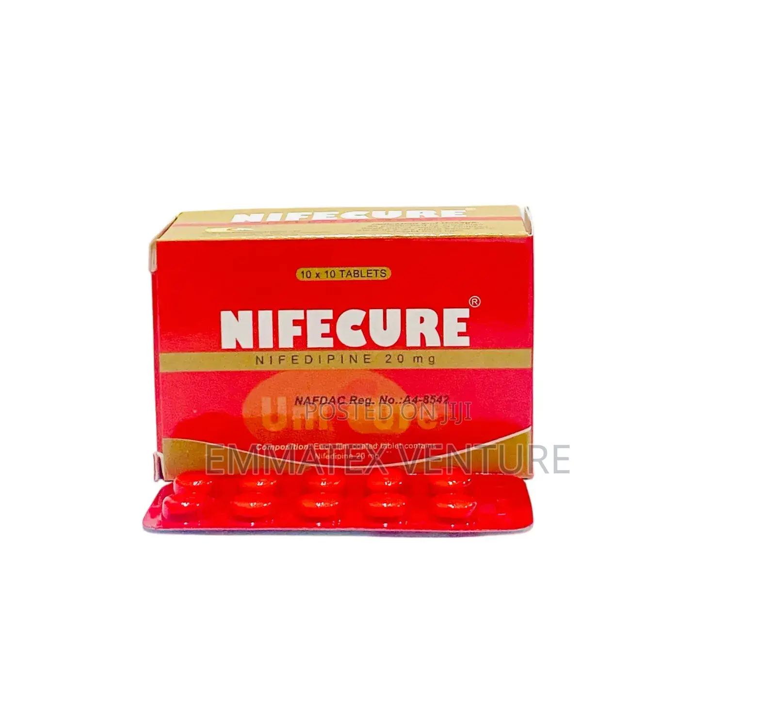Nifecure Tablet 20mg (Nifedipine) X100