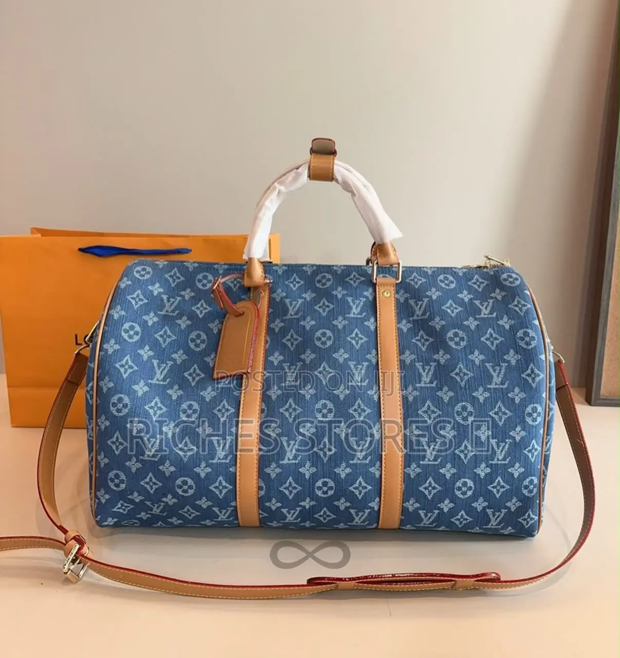 Louis Vuitton Denim Duffle Bag